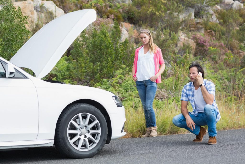 couple had a broken car